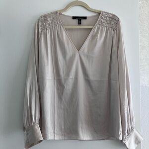Women’s Silky Ivory Blouse M